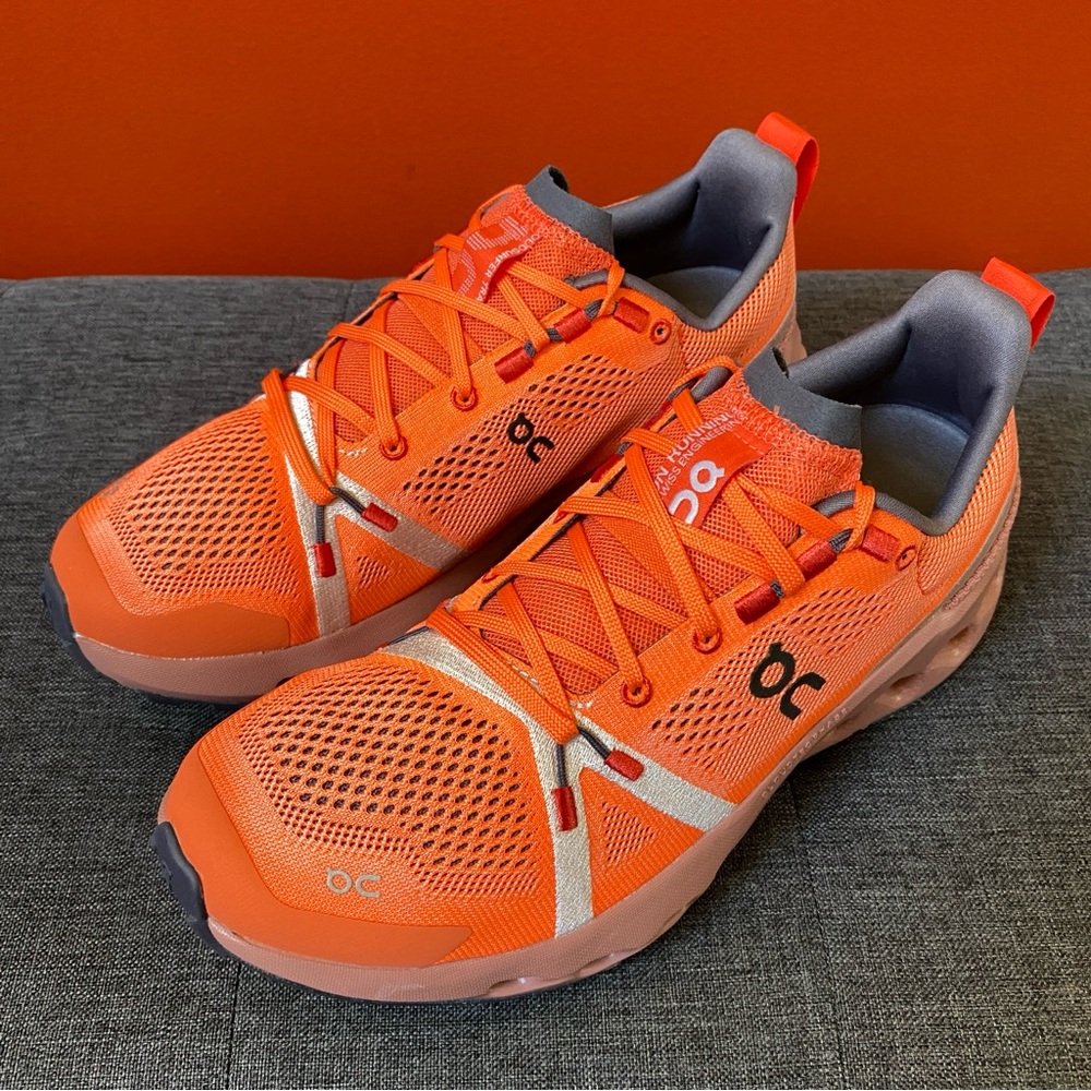 On Cloud Women's Cloudsurfer Trail Flame/Dustrose Sneakers Size 9.0 NEW - Picture 15 of 16